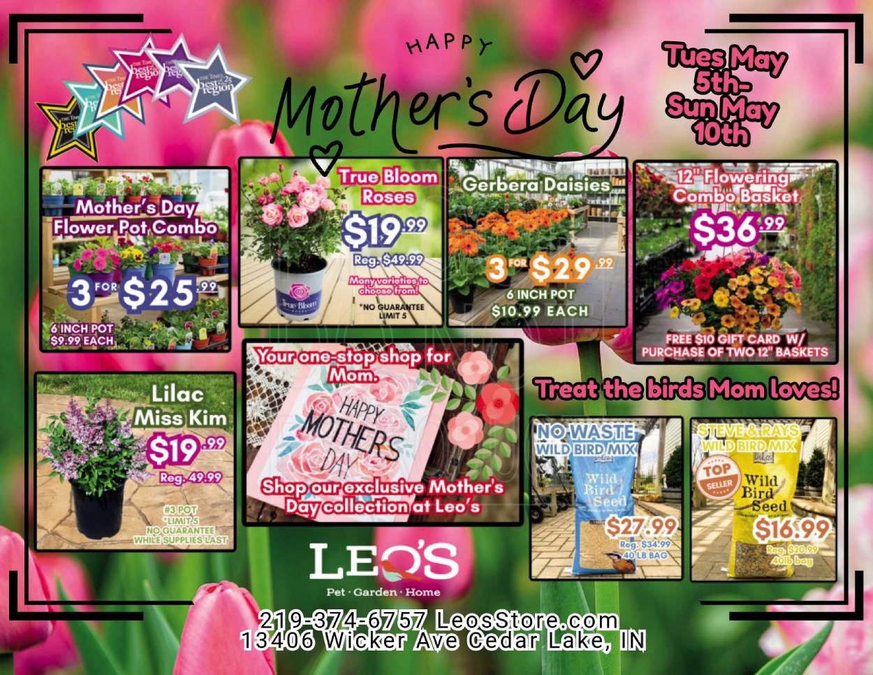 Mother's Day Specials